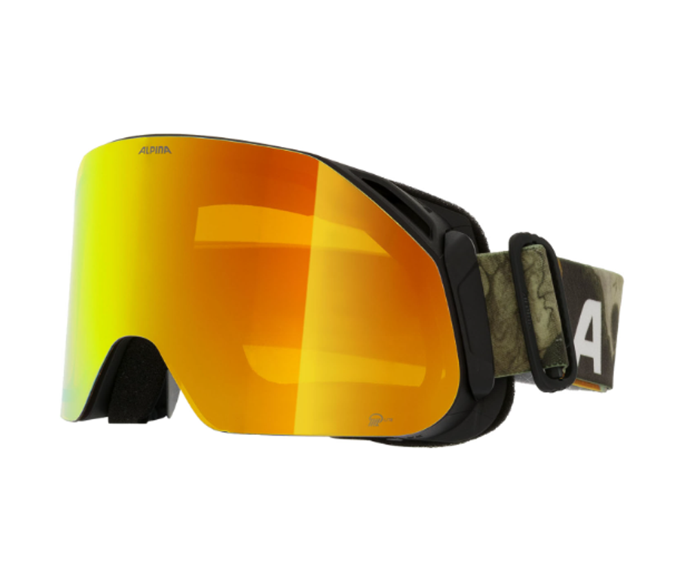 2024 Маска ALPINA Blackcomb Q-Lite Michael Cina Black/Q-Lite Oran. кат. 2
