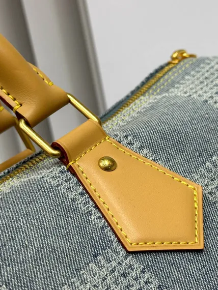 Сумка Louis Vuitton Speedy с плечевым ремнём синий