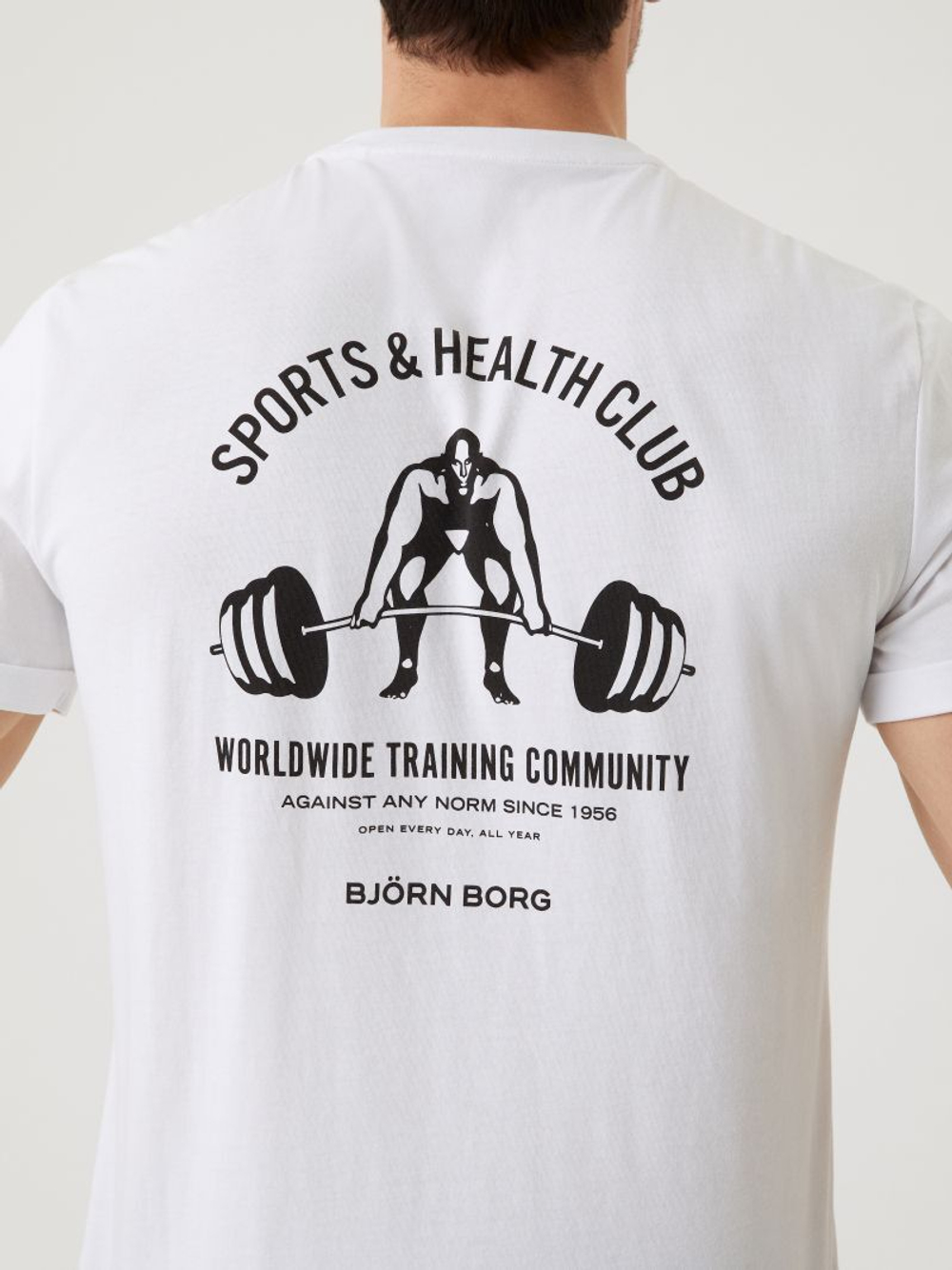 Мужская теннисная футболка Björn Borg Borg Breeze T-Shirt - белый