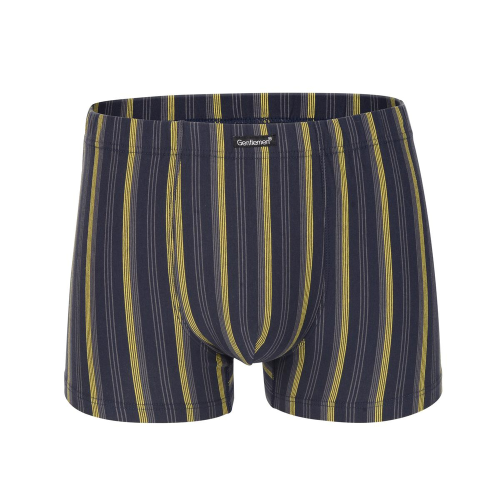 Мужские трусы-боксеры в контрастную полоску (Размер: XL) (Цвет: черный)