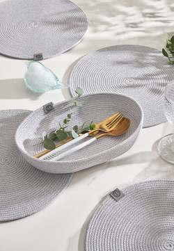 Декоративная корзиночка Luxberry Boho серый