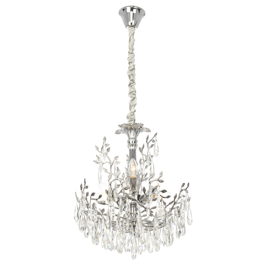 Citilux RITZ CL310061 Люстра хрустальная подвесная Хром