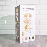 Набор кружек 6 предметов 350мл на подставке, LR 12087