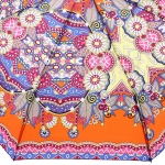 Зонт женский полуавтомат «Фиора», микс 6 цветов, 8 спиц, d-100см, длина в слож. виде 30см