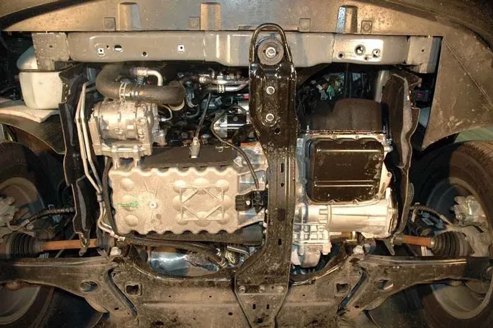 Защита картера и КПП Sheriff для Chrysler Grand Voyager V 2008-2011 арт.04.1505