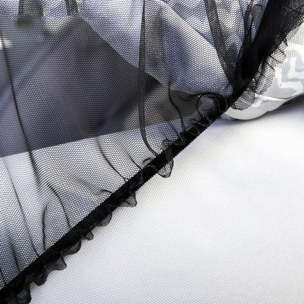 4940745 Универсальная москитная сетка на детскую коляску, цвет черный