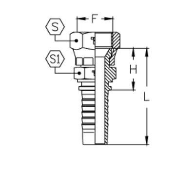 Фитинг DN 10 JIS BSP 3/8