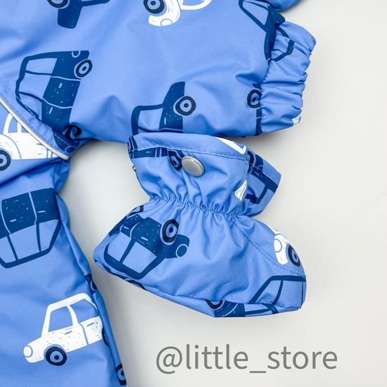Комбинезон демисезонный "Машинки" морской бриз