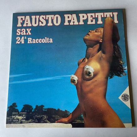 Винтажная виниловая пластинка LP Fausto Papetti Фаусто Папетти Sax 24 Raccolta (Италия 1977)