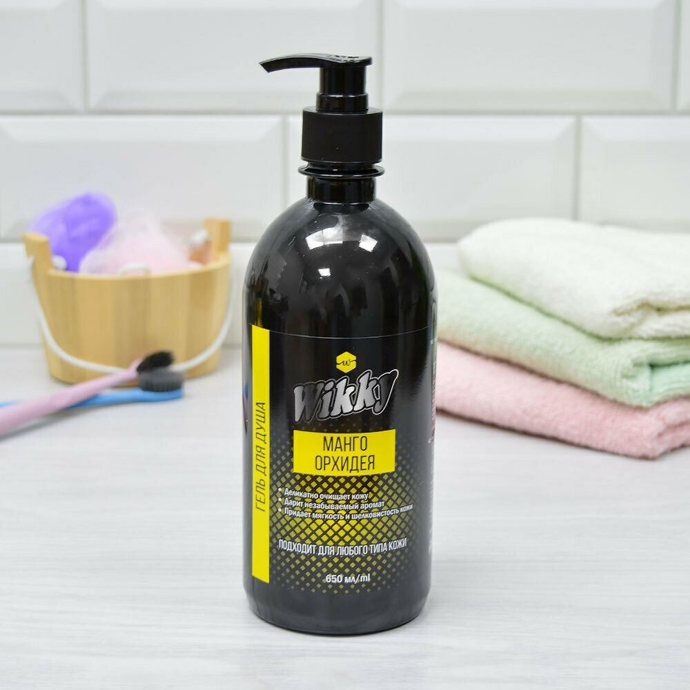 Гель для душа "Манго орхидея" 650мл, Wikky