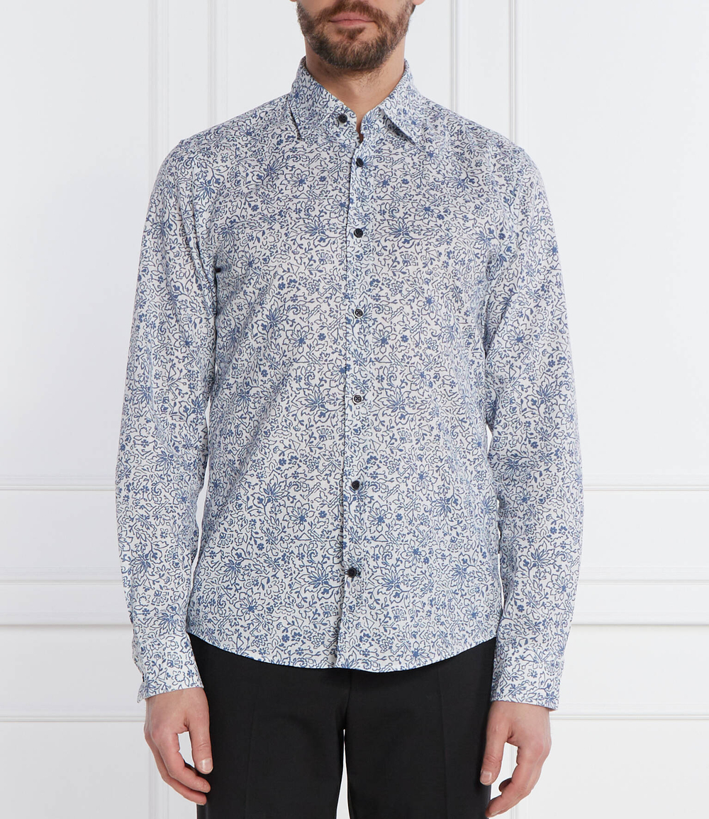 Льняная рубашка 15 JJSH-92HANSON2K-W Joop! Jeans - голубой(30041311)