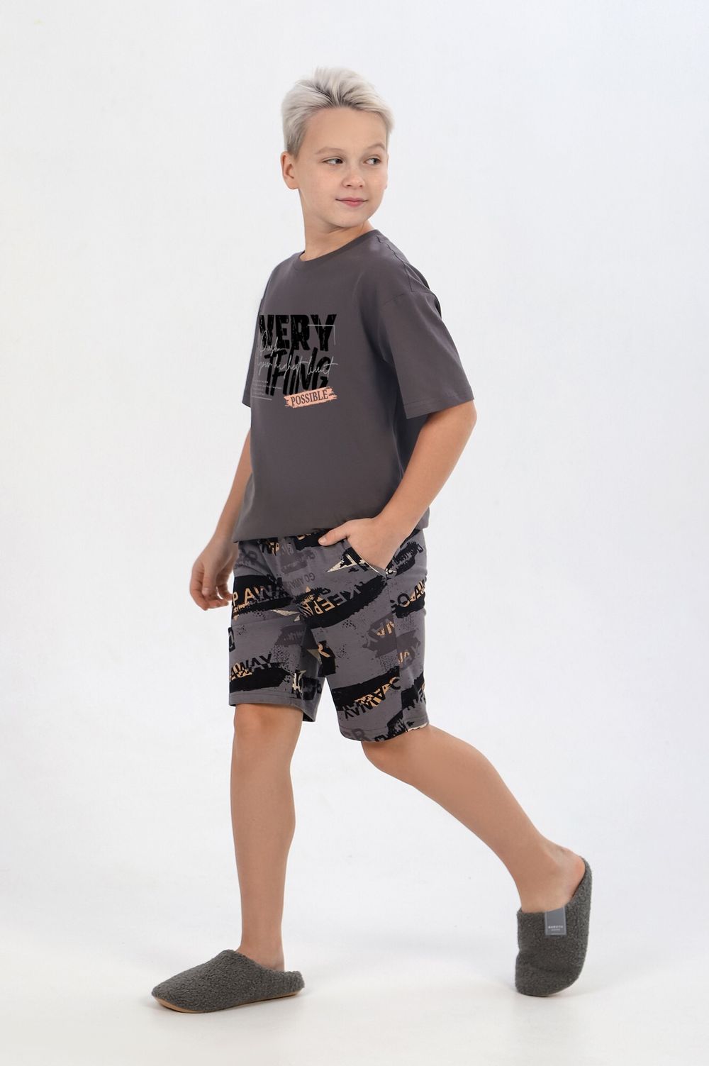 Костюм для мальчика Гранж-2 Виотекс СЕРЫЙ