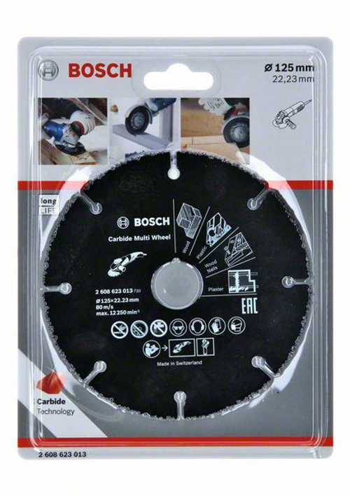 Отрезной диск Carbide Multi Wheel по дереву, 125 мм 2608623013