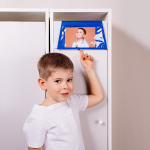 Кармашки в садик 85х24 Космос (синий)