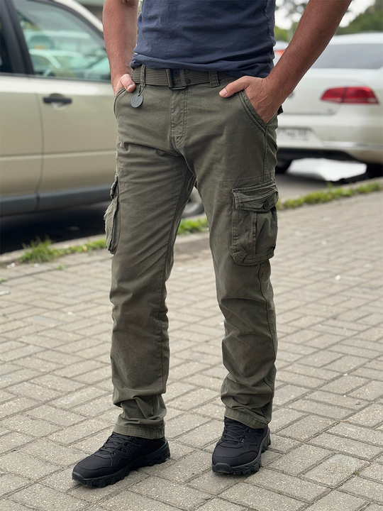 Джоггеры In-Yesir прямые Олива