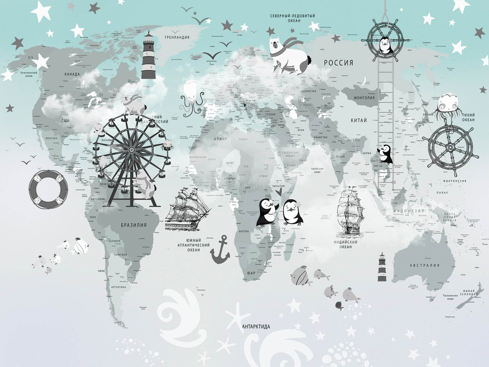 Дизайнерские обои Wall Street Funny Tour