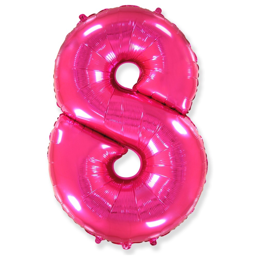 Цифра «8» фуксия