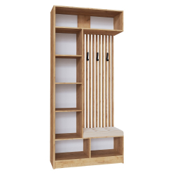 Мини-прихожая Руэлла, Дуб крафт золотой, Белый