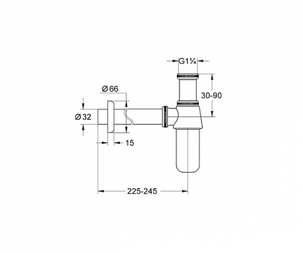 Сифон Grohe 28920000 Хром