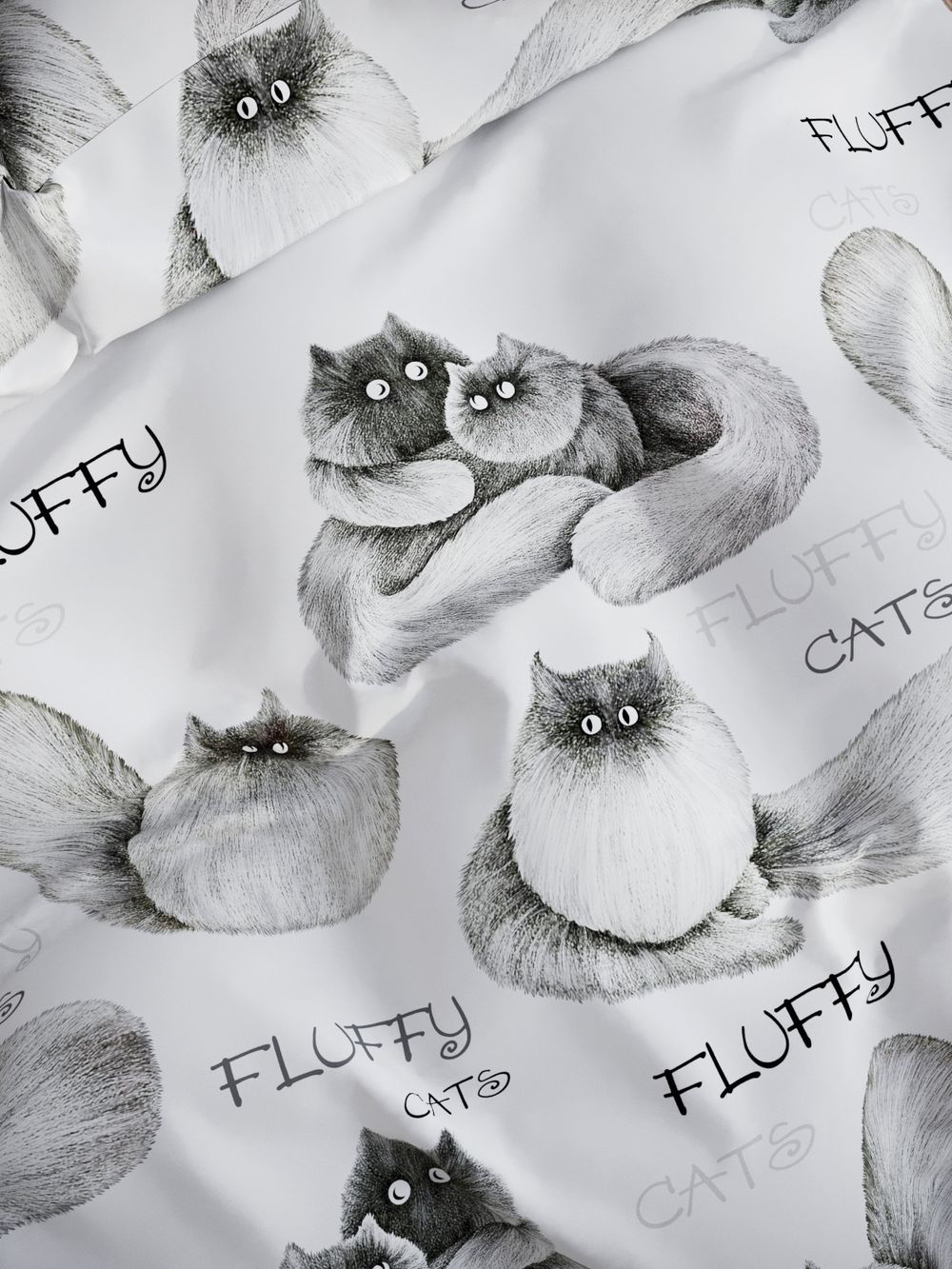 Наволочка комплект 2шт поплин Сказка "Флиппи" 70x70 см на молнии