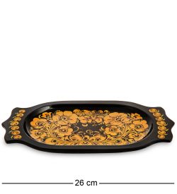 Народные промыслы ХЛ-054/2 Лоточек 260х140х25 (Хохлома)