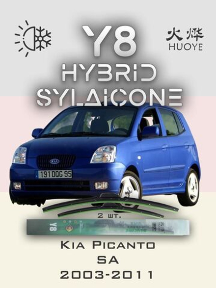 Щетки стеклоочистителя HUOYE Y8 550/400 мм на JAC iEV4 | Hook/J-Hook
