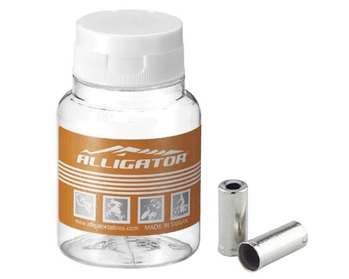 Колпачoк наконечник рубашки перекл 4.1х4.5х10.8мм латунь LY-HPB14#B200 200шт в банке, серебр ALLIGATOR