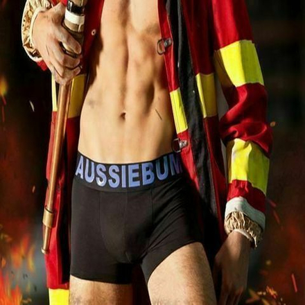 Мужские трусы боксеры черные Aussiebum Flame Scorch Hipster