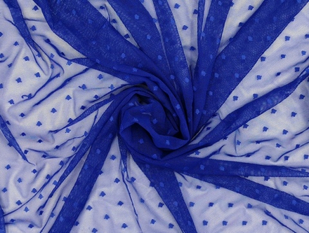 Эластичная сетка (мушки 5 мм), синий (Арт: ESМ-1832)