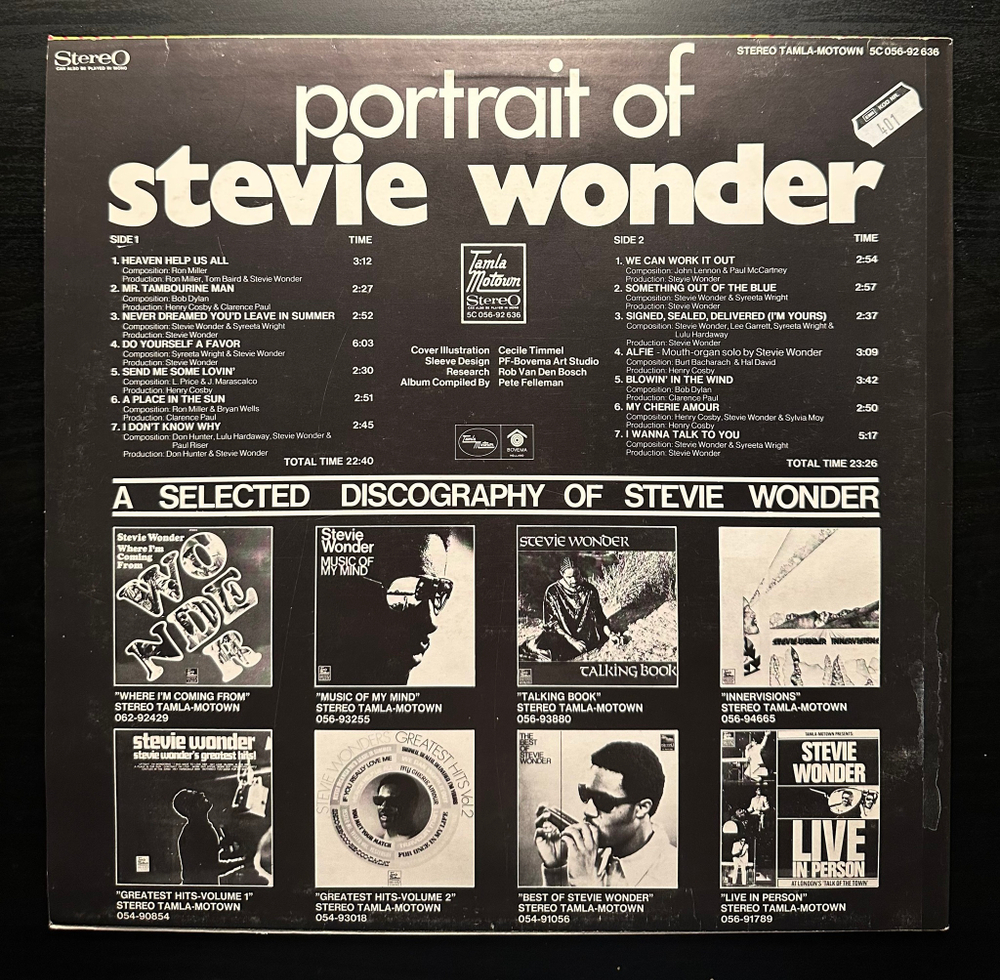 Stevie Wonder - Portrait Of Stevie Wonderс (Голландия)