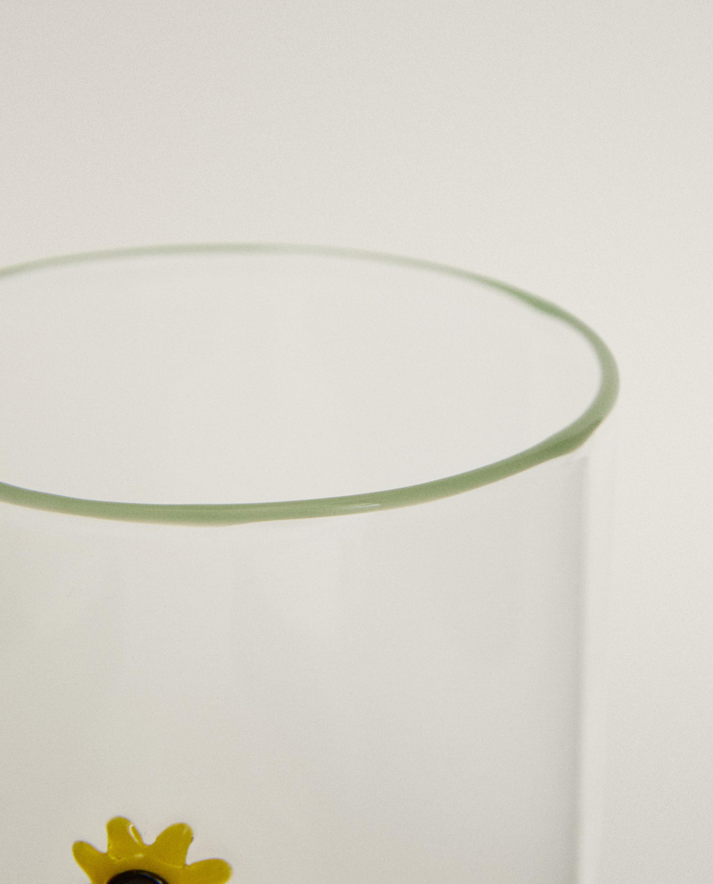 Zara Home стакан из боросиликатного стекла, цвет жёлтый, 9.5 см