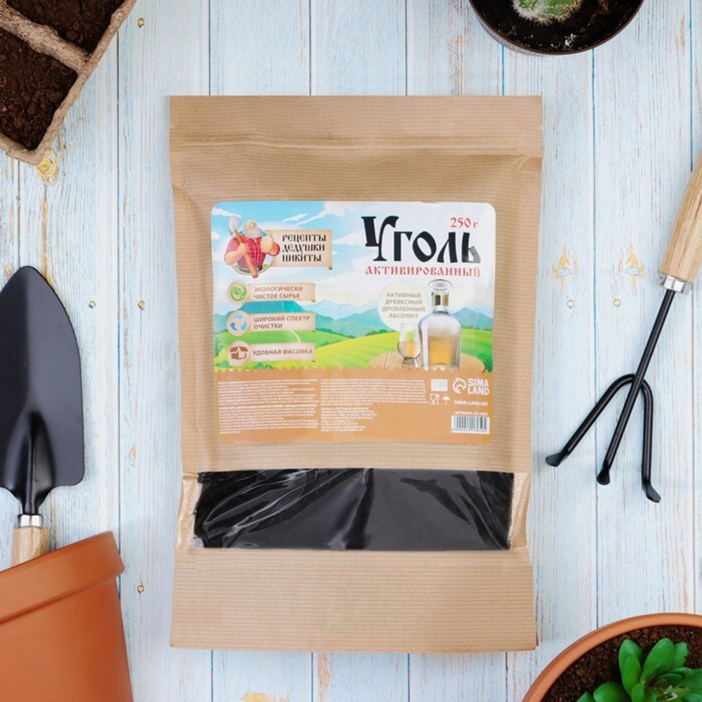 Уголь активированный Абсолют Рецепты дедушки Никиты 250 г
