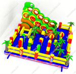 Надувной батут "В джунглях"