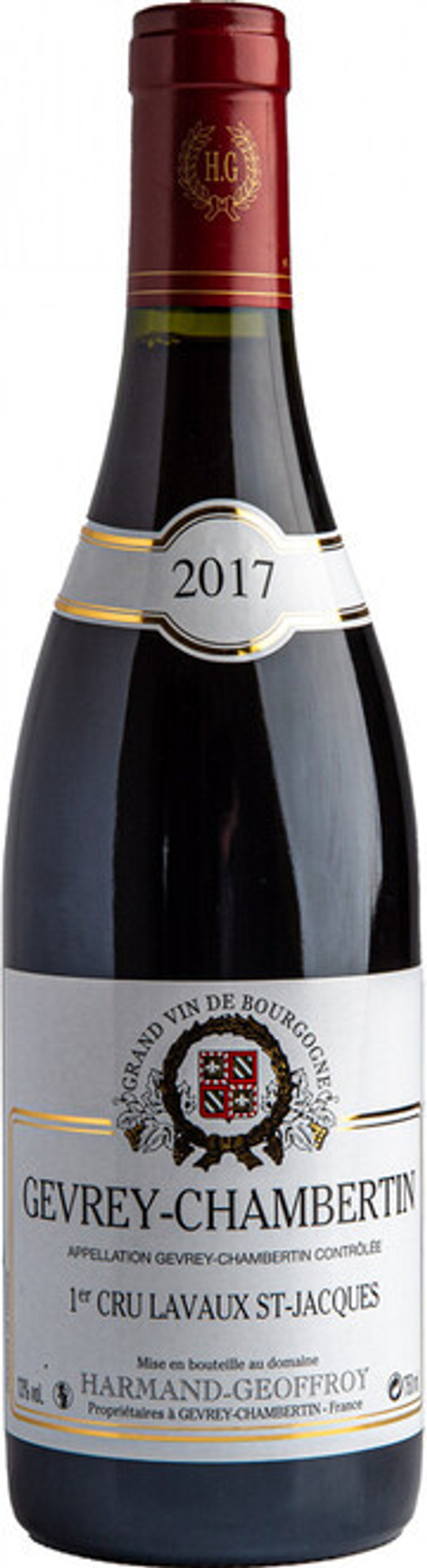 Вино Domaine Harmand-Geoffroy Gevrey-Chambertin 1er Cru Lavaux St-Jacques AOC, 0,75 л.