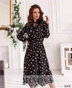 Платье 2117-лавандовый-цветок Minova