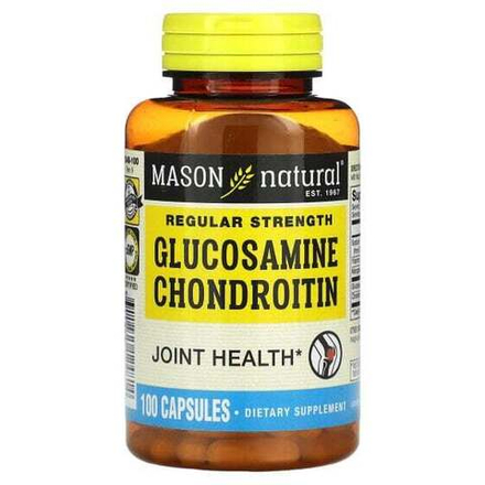 Для мышц и суставов Mason Natural, Глюкозамин хондроитин, обычной дозы, 100 капсул
