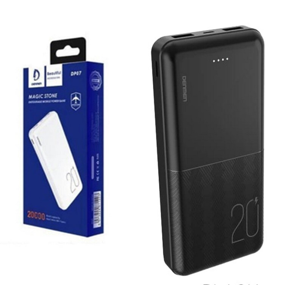 Портативный аккумулятор DENMEN DP07 20000 mAh (черный)
