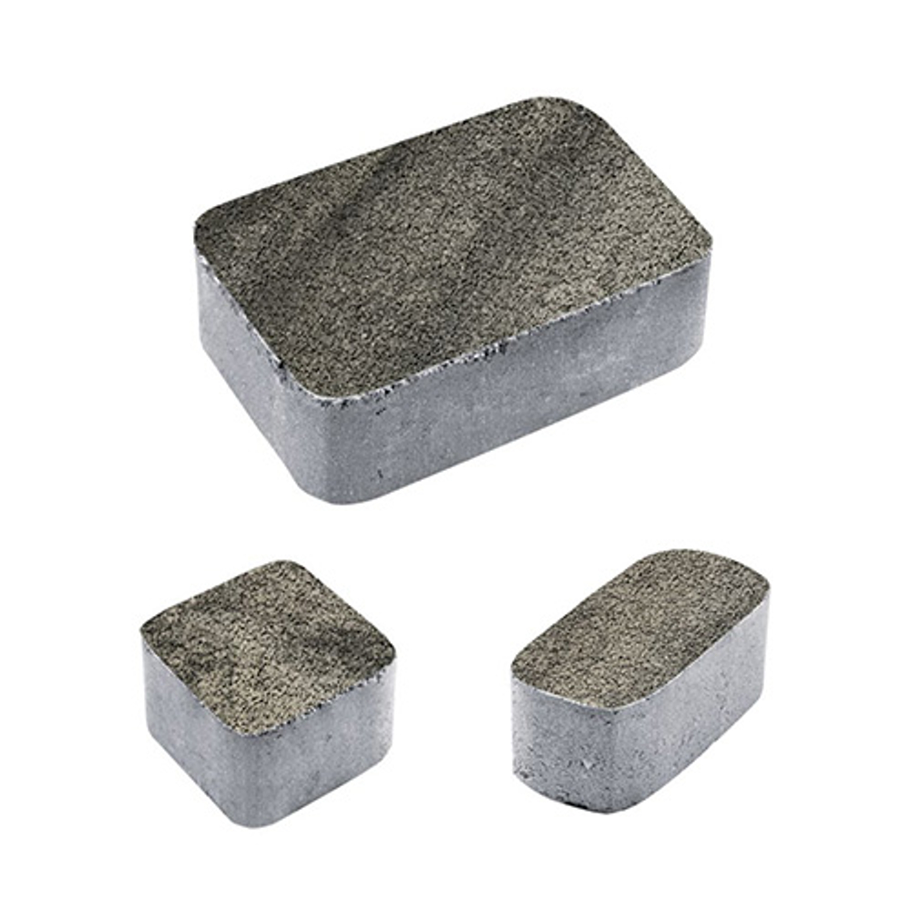 Тротуарная плитка КЛАССИКО - Листопад гранит Антрацит, комплект из 3 видов плит