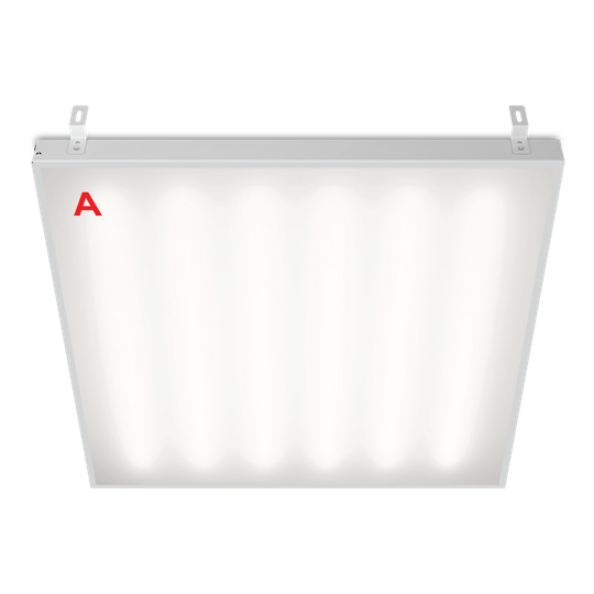 Светильник ГРИЛЬЯТО ДВО02-041 с БАП EM1 54Вт 5000К IP40 Матовый 6000лм 588х588х40мм WOLTA PRO