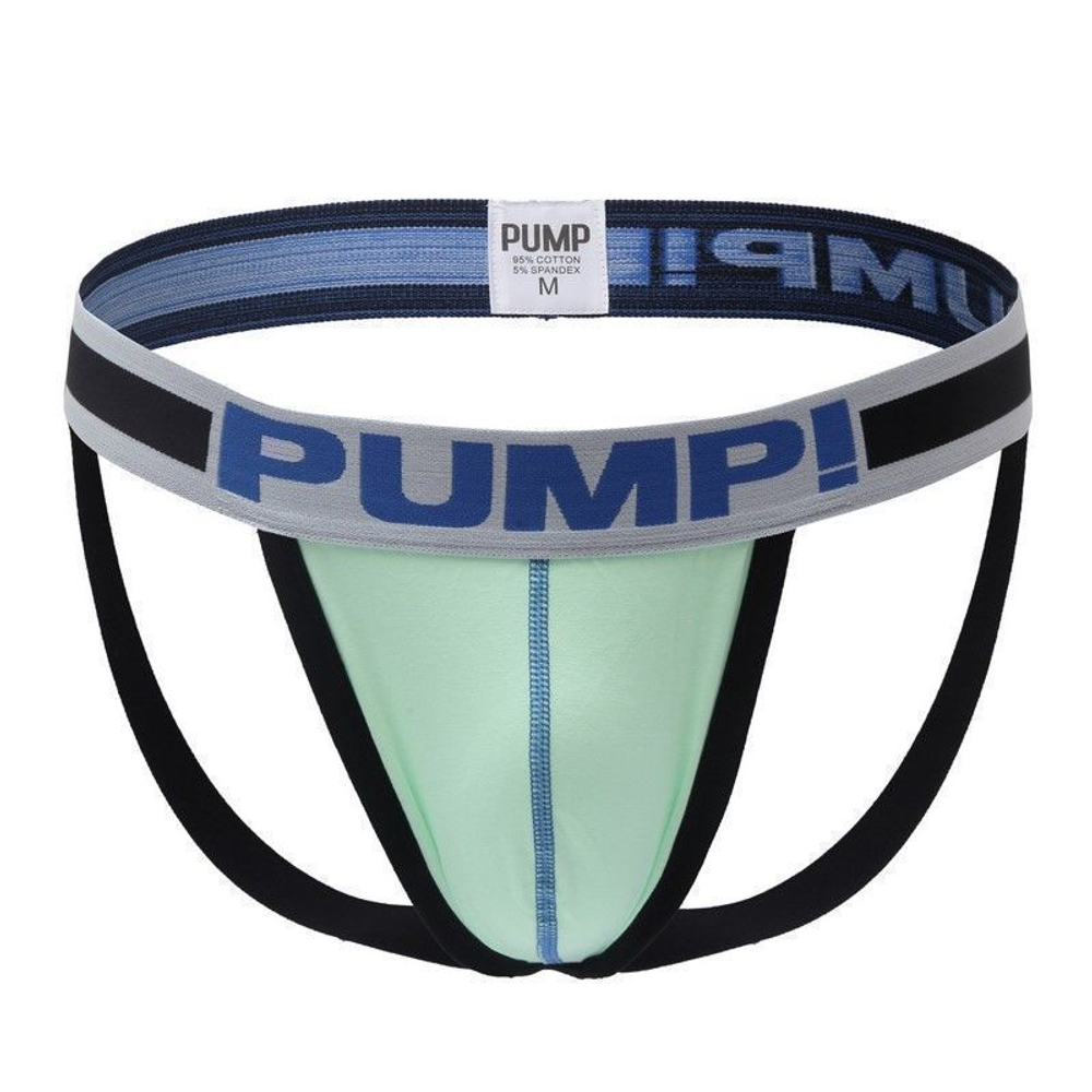 Мужские трусы джоки светло-салатовые Pump White Mint H96