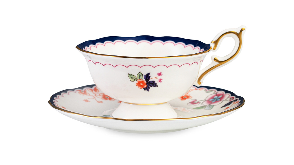 Чашка чайная с блюдцем 140мл Wedgwood Wonderlust Цветущий жасмин