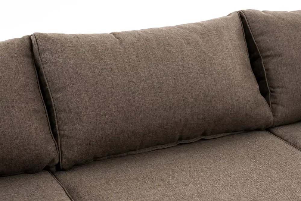 "Лунго" трансформирующаяся лаунж-зона из искусственного ротанга (гиацинт), цвет коричневый