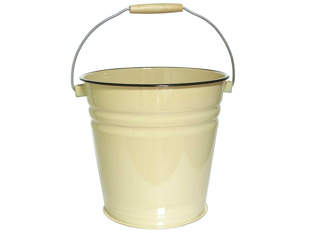 Ведро 12л эмалированное без крышки без рисунка