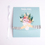 Коробка складная подарочная «Любимой маме», 20 х 18 х 5 см, БЕЗ ЛЕНТЫ