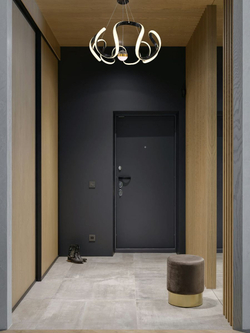 Люстра подвесная светодиодная Lanbos Риббон, LED 70 Вт, до 15 кв м, золотая