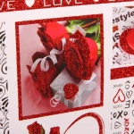 Пакет подарочный «I LOVE YOU!» 26*32*10 см, микс