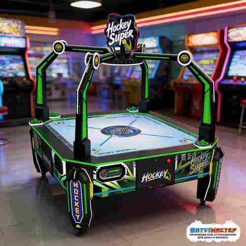 Аэрохоккей коммерческий четырёхместный «Схватка», 203×203×225 см