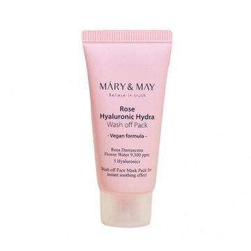 Mary&May Маска глиняная с экстрактом розы и гиалуроновой кислотой - Rose Hyaluronic Hydra Glow Wash Off Pack 30 гр