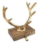 Крючок для венка/Рождественского носка "Рога оленя" 14x13x17см