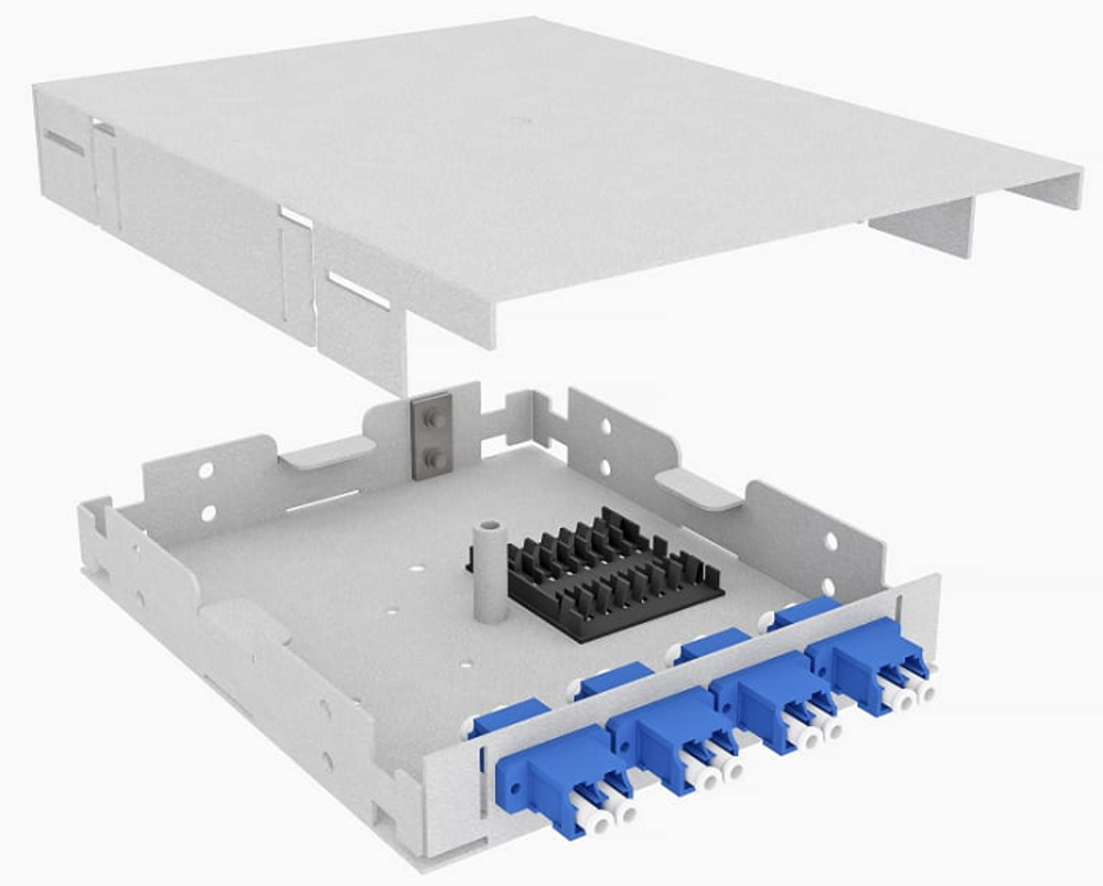 Кросс оптический настенный  TopLAN КРНМ-Top-08LC/U-OS2-GY